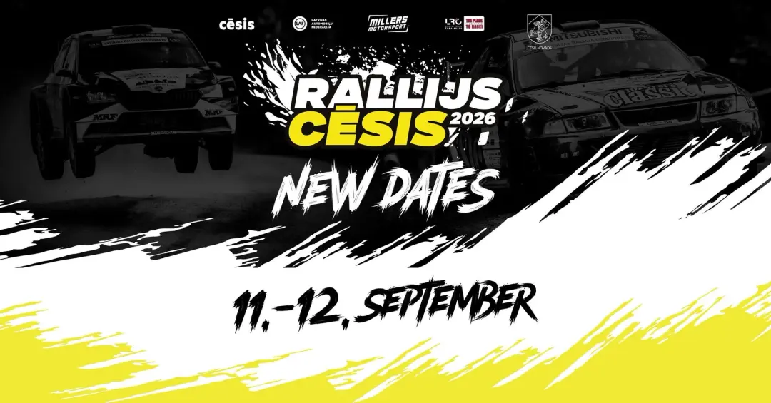 RALLIJS CĒSIS 2026 | 11. SEPTEMBRIS