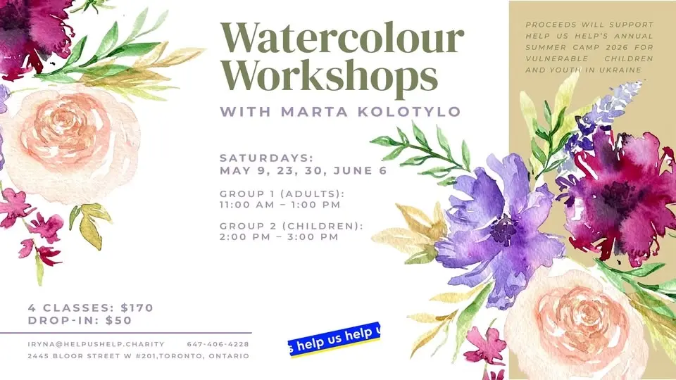 Charity Watercolour Workshops with Marta Kolotylo