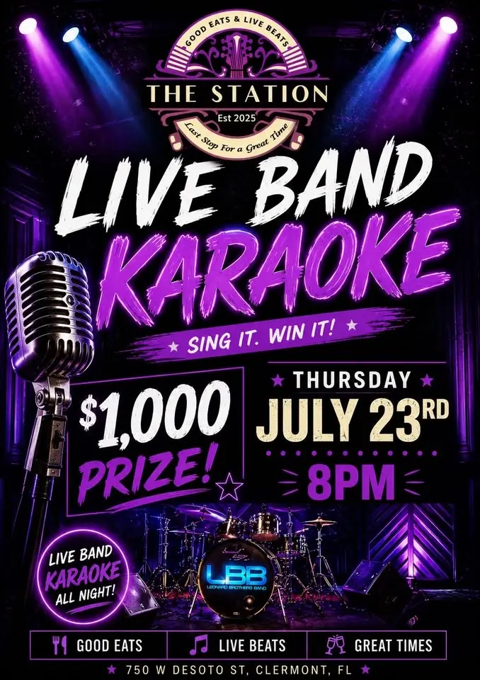 Live Band Karaoke 🎤 