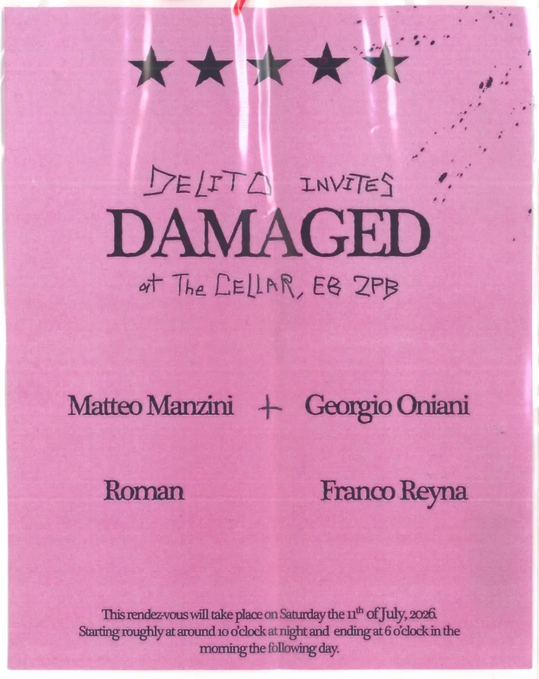 Delito invites: DAMAGED