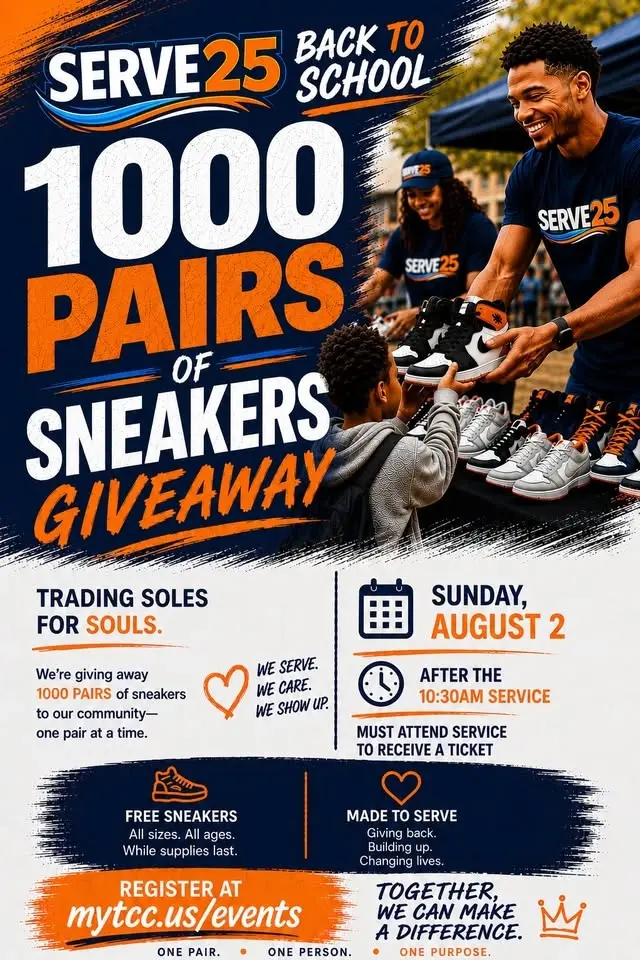 Serve25 1,000 Pairs of Sneakers Giveaway