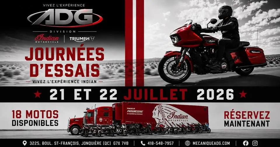 Journées d'essais Indian Motorcycle