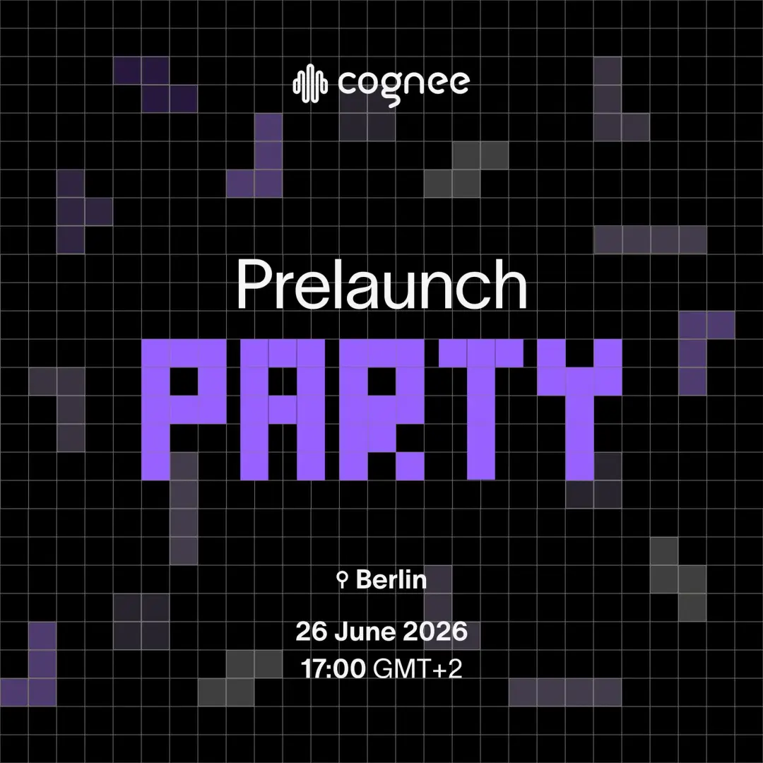 Cognee V1 Prelaunch Party 🎉