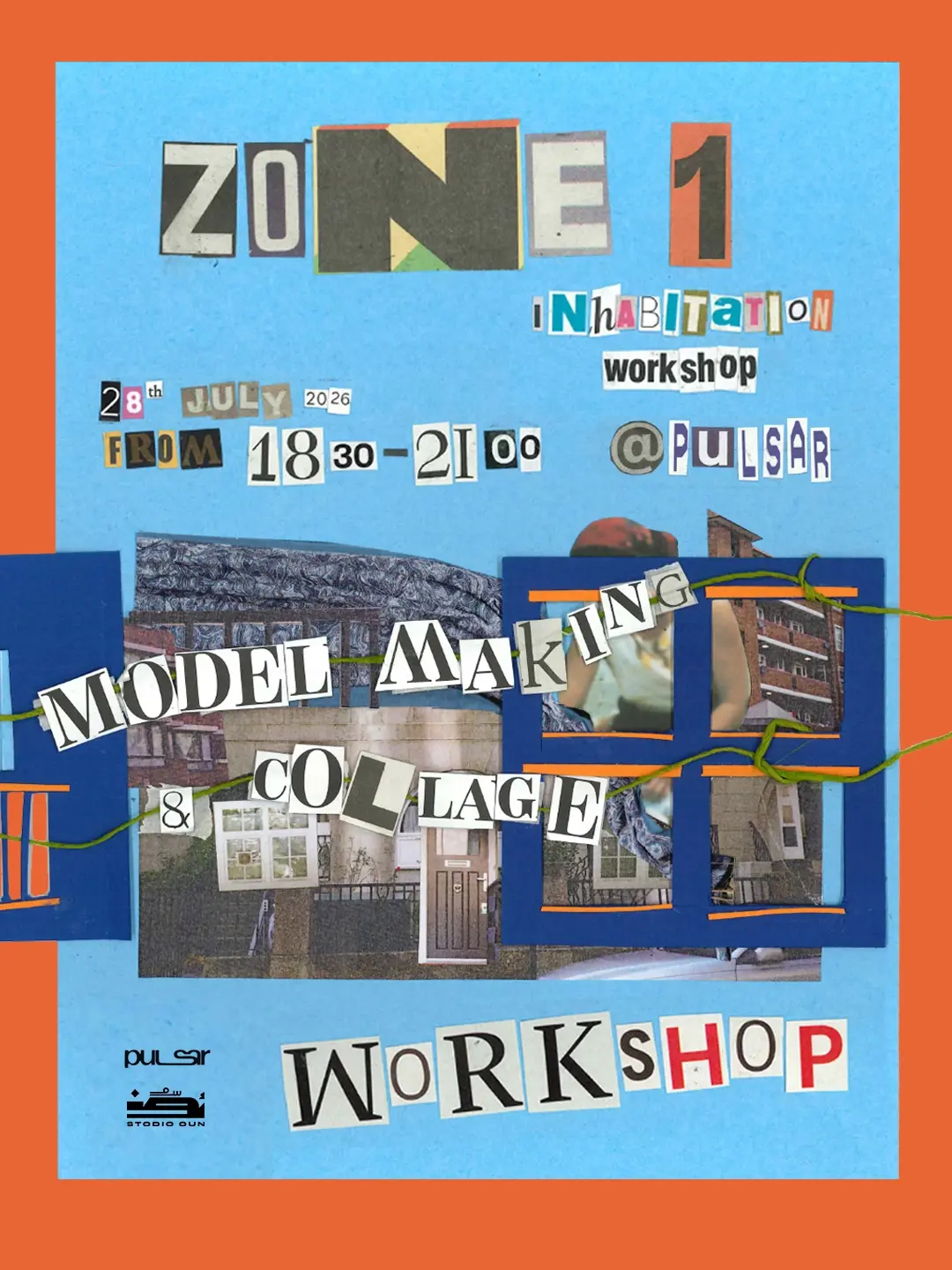 Zone 1: Inhabitation Modelmaking and Collage Workshop w Stodio Oun