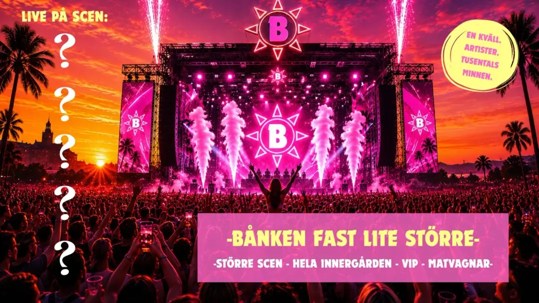 BÅNKEN OPEN AIR 29 JULI 2026