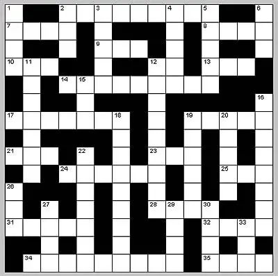 Musikquiz i Korsordsform - Sommarlov