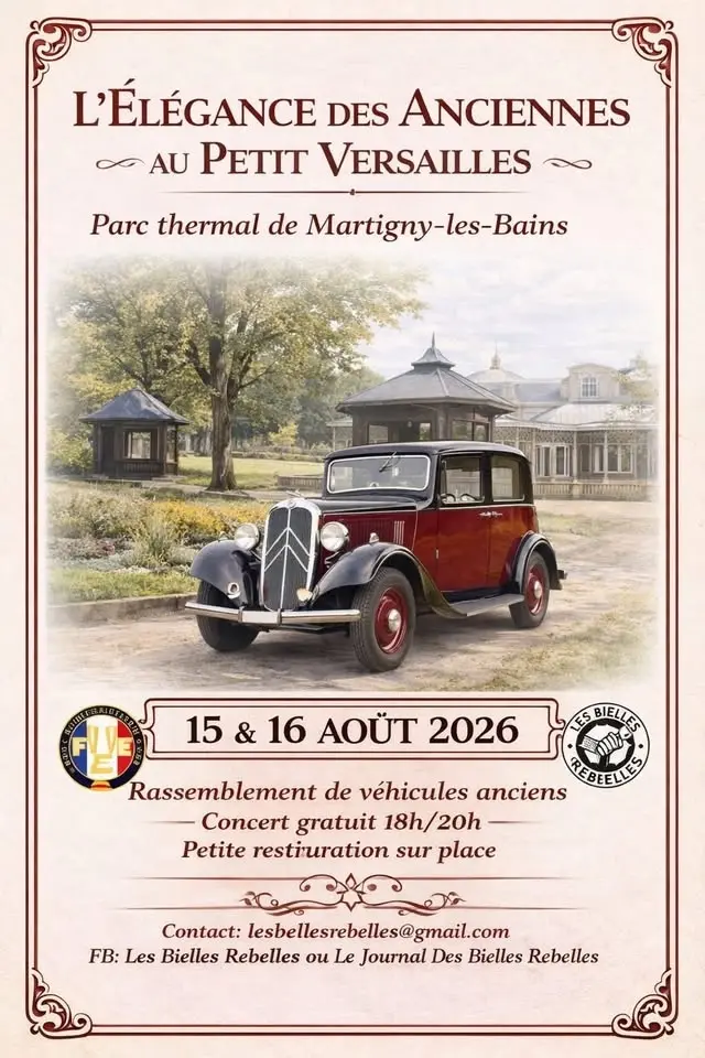 Rassemblement véhicules de plus de 30 ans
