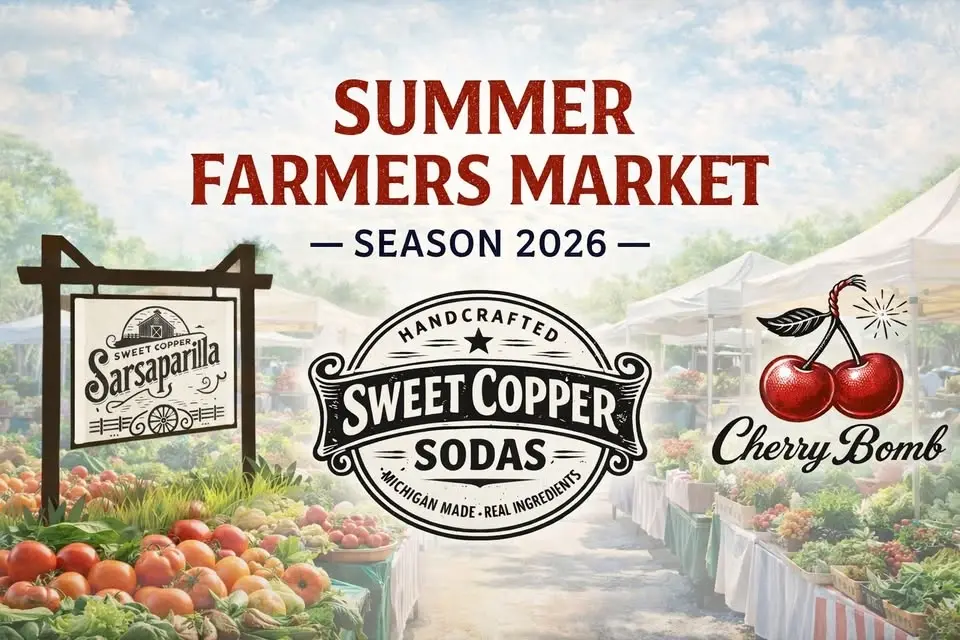 Sweet Copper Sodas at the Old Town Emmet Farm Market