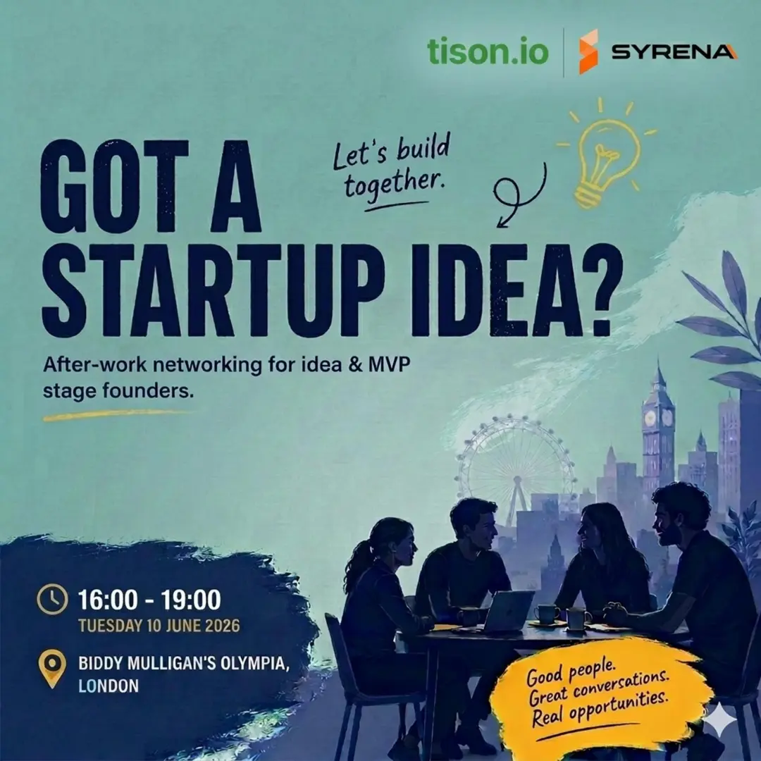 Non-technical idea & MVP stage founders networking after-work @London Tech Week