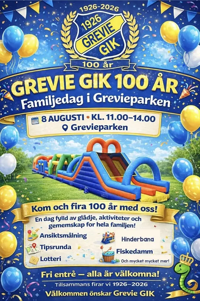 Familjedag Grevie GIK 100år!