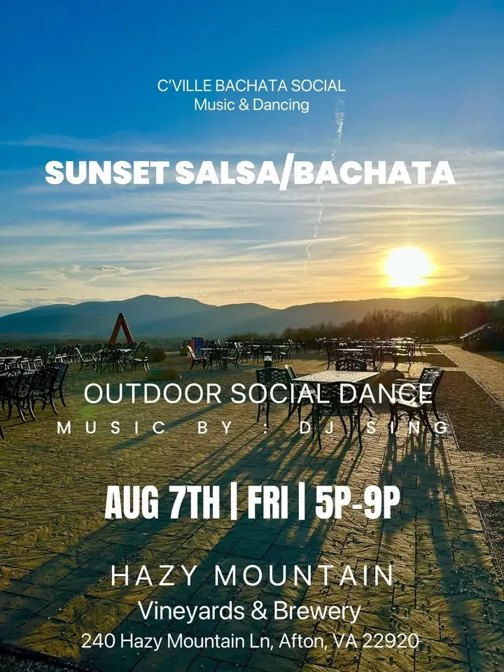 SUNSET SALSA/BACHATA HAZY MOUNTAIN VINEYARDS