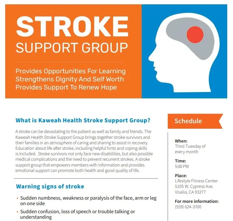 Stroke Support Group by Kaweah Health Rehabilitation Hospital