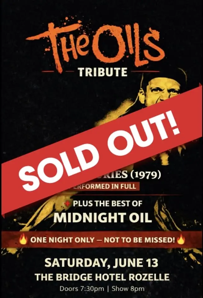 The Oils Tribute | Bridge Hotel Rozelle (Head Injuries in full) SOLD OUT!
