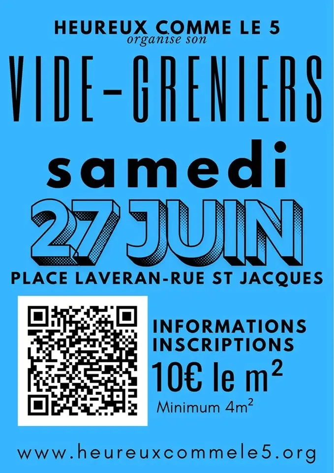 Inscription vide-greniers du 27 juin 2026