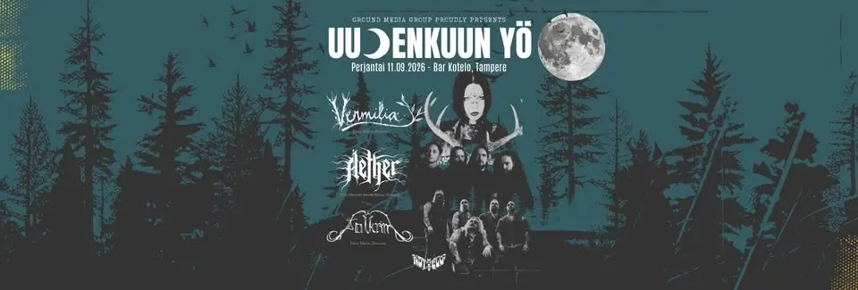 Uudenkuun Yö: VERMILIA + AETHER (PL) + FOLKRIM @ Bar Kotelo