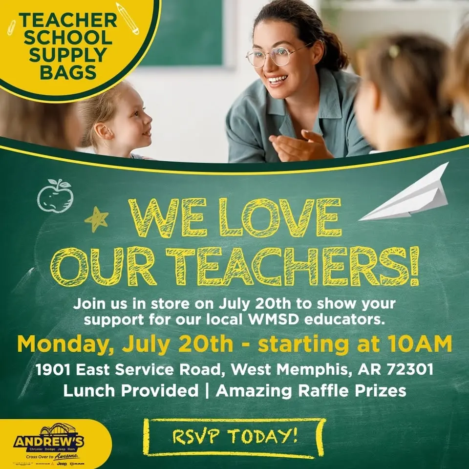 West Memphis Teacher School Supply Giveaway 