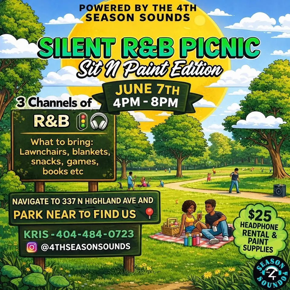 Silent R&B Picnic 🎧🚦🧺 Paint N Sit Edition