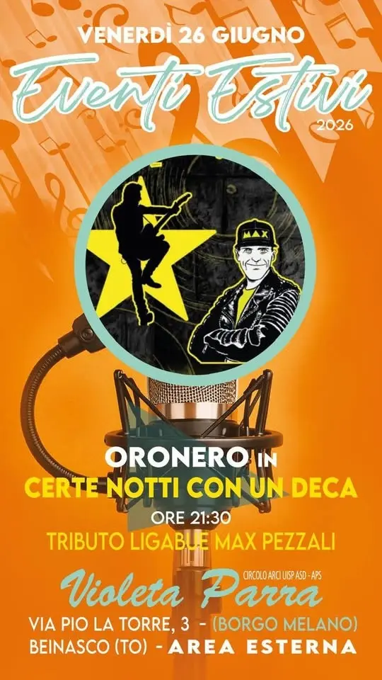 🎸 ORONERO – TRIBUTO LIGABUE & MAX PEZZALI 🎶
