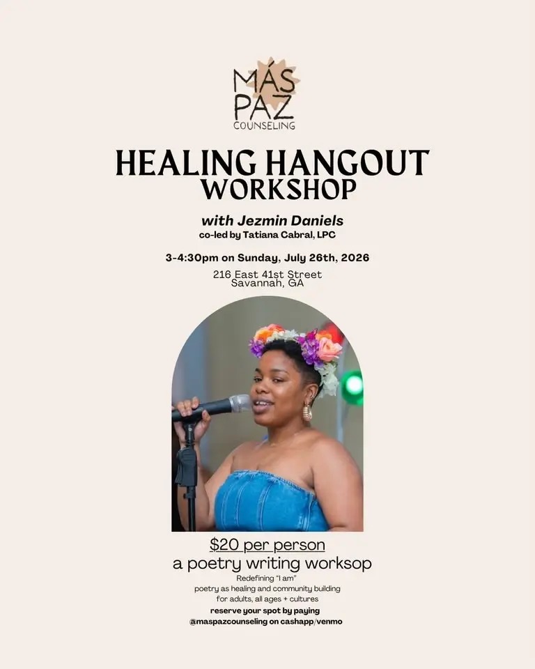 90 minute Healing Hangout Poetry Workshop- led by Jezmin Daniels