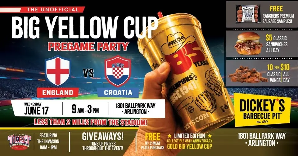 England vs. Croatia Pregame Party!