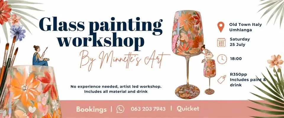Glass Painting workshop - Old Town Italy - Umhlanga