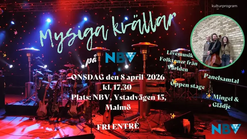 Mysiga kvällar på NBV - Kultur, musik, mingel