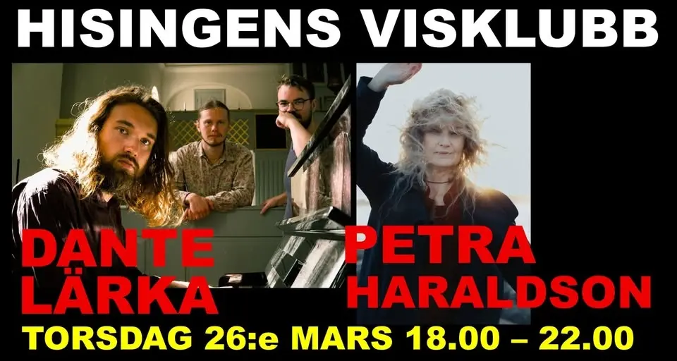 Dante Lärka och Petra Haraldson på Hisingens Visklubb!