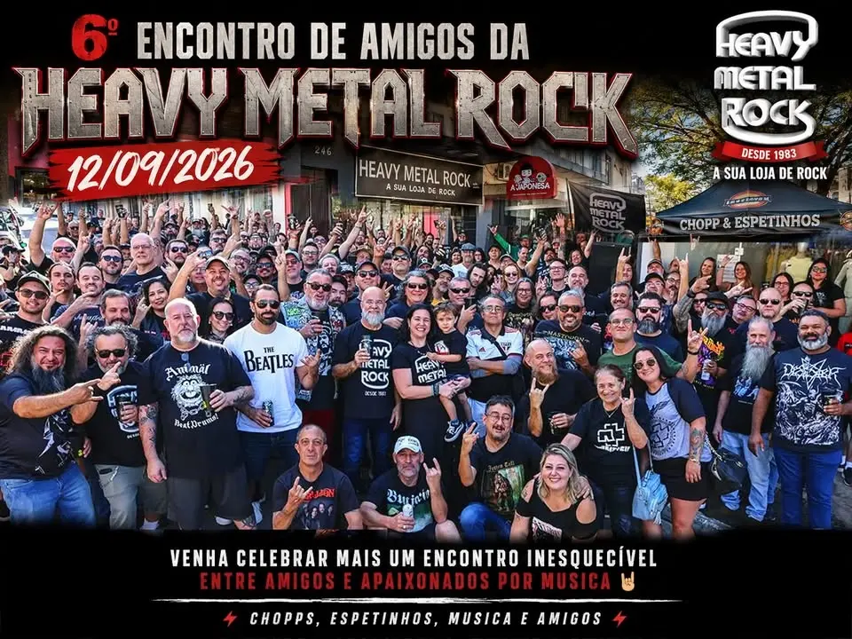 6º Encontro de Amigos na HEAVY METAL ROCK