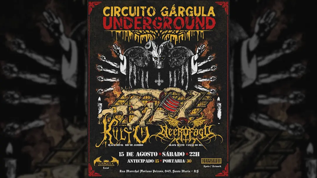 Circuito Gárgula Underground - Kvlto (Rj) E Necrófago (Rs)