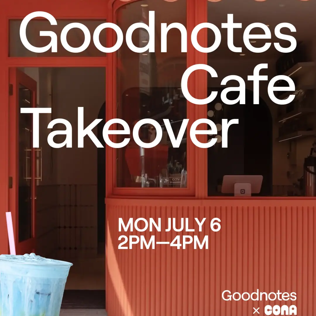 Goodnotes Café Takeover