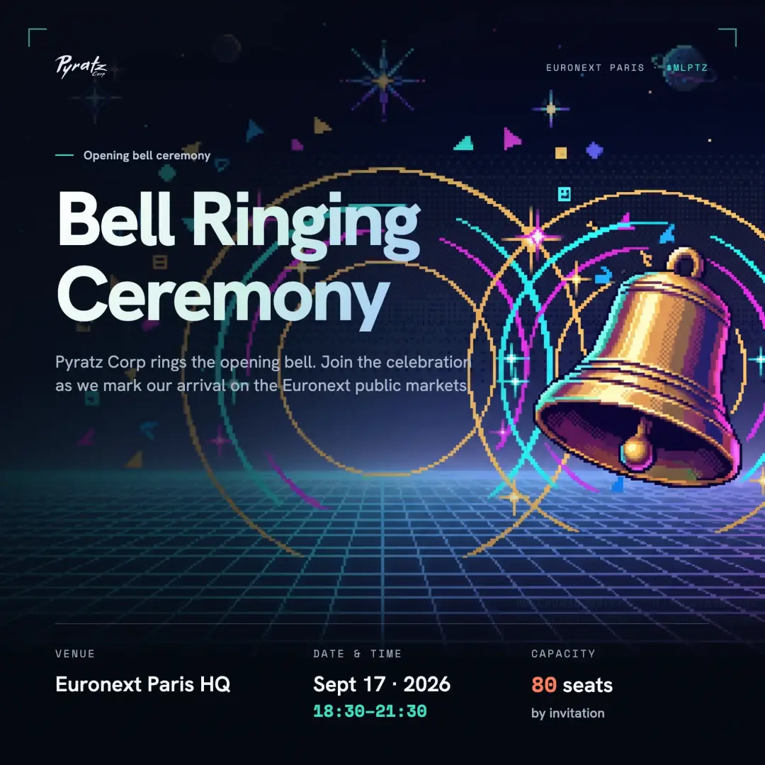 Bell Ringing Ceremony @Euronext by Pyratz Corp 🍸