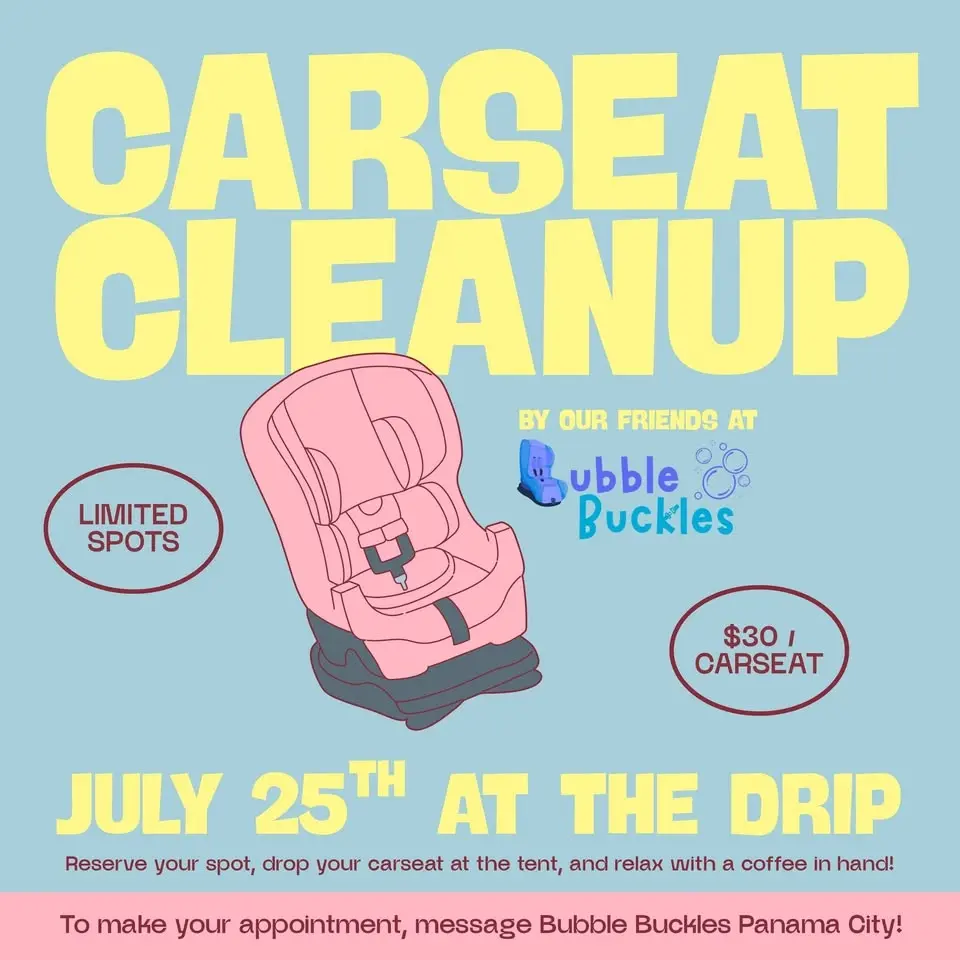 Carseat Cleanup with Bubble Buckles at The Drip