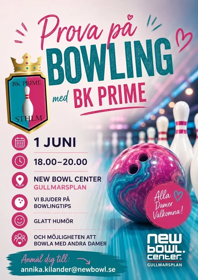 Prova på Bowlingträning