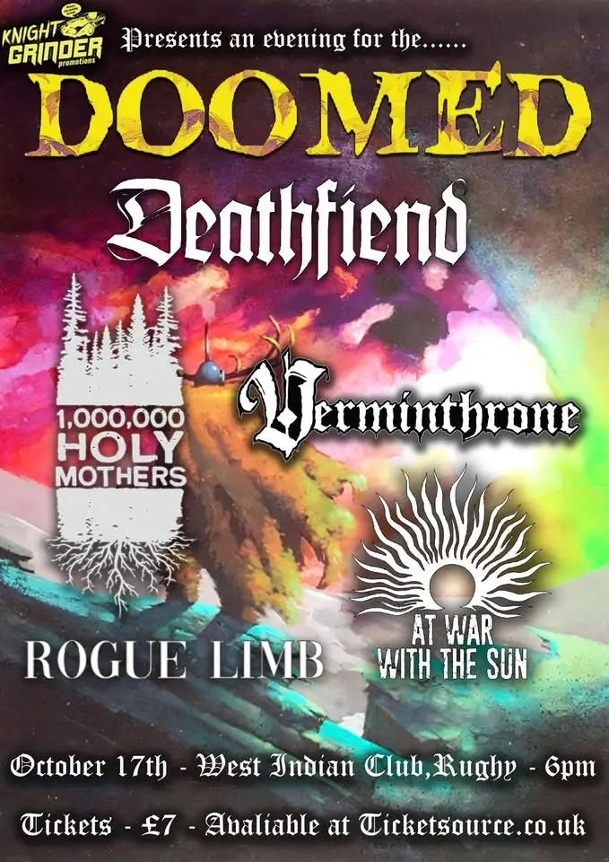 DOOMED - Feat. Deathfiend, Verminthrone, 1000000 Holy Mothers, At War With The Sun, Rogue Limb
