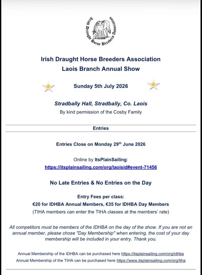 Annual Laois Branch Show