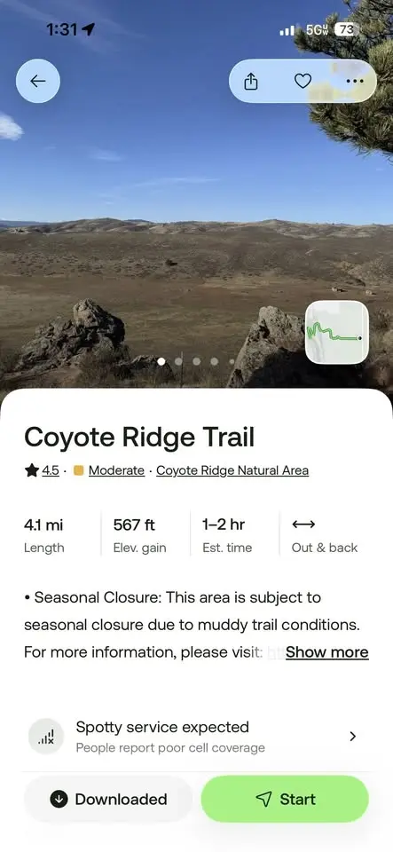 Coyote Ridge Morning Hike