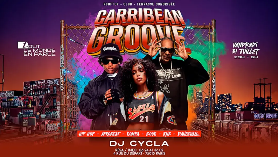 Soiree Caribbean Groove Open Air & Hiphop,Afrobeat, R&B Club