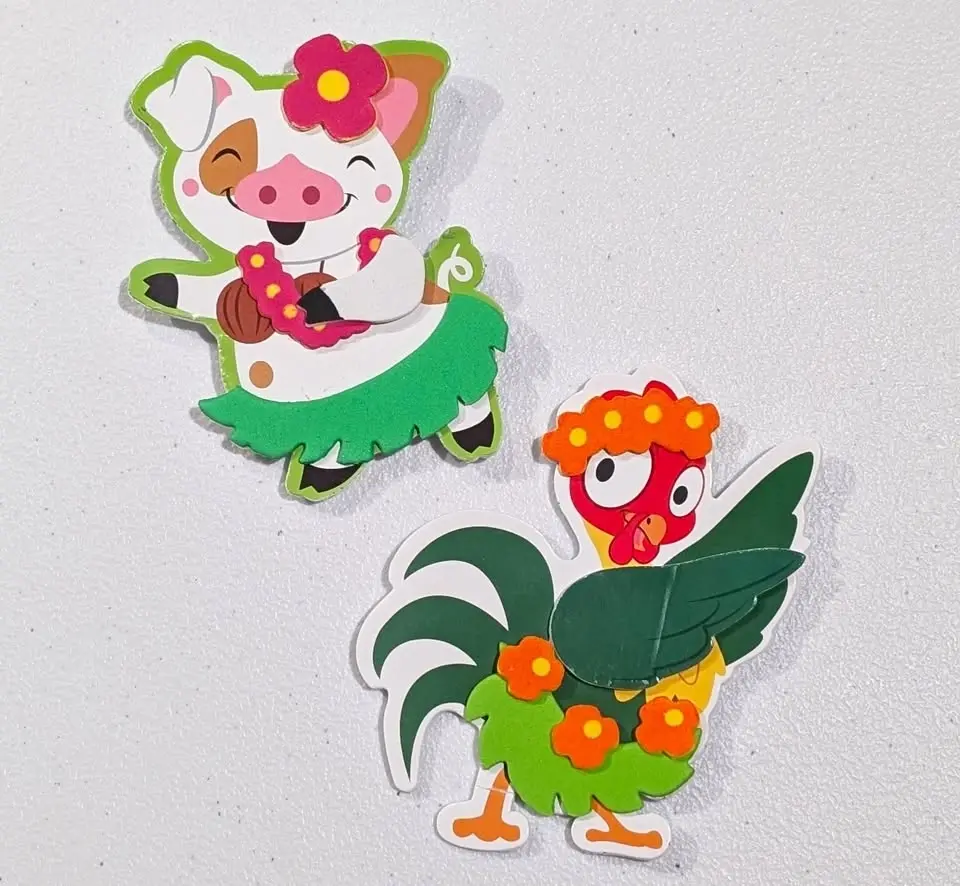 July Make & Take Monday – Luau Animal Magnets