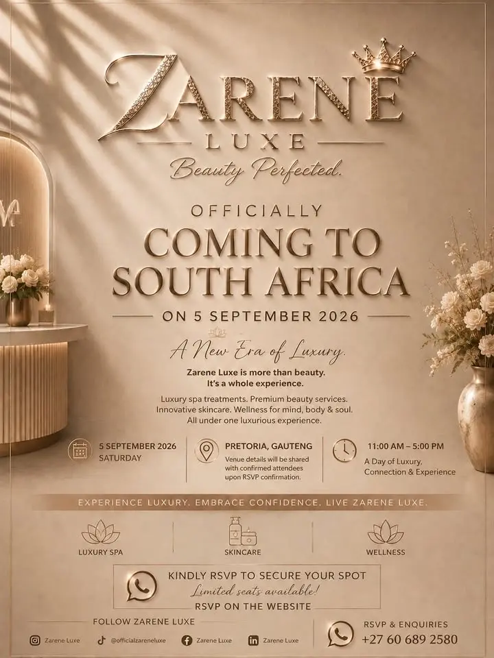 Zarene Luxe Official South Africa Launch