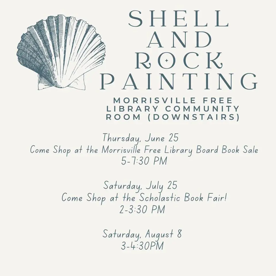 Shell and Rock Painting and Scholastic Book Fair!