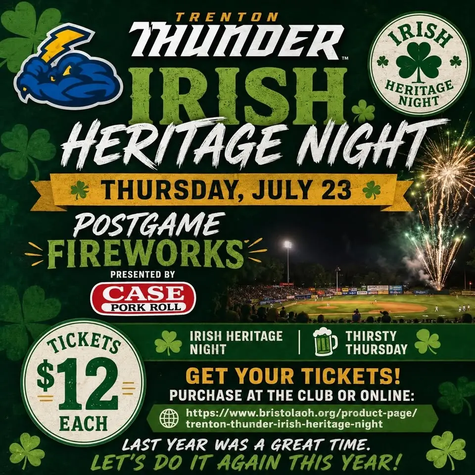 Trenton Thunder Irish Heritage Night