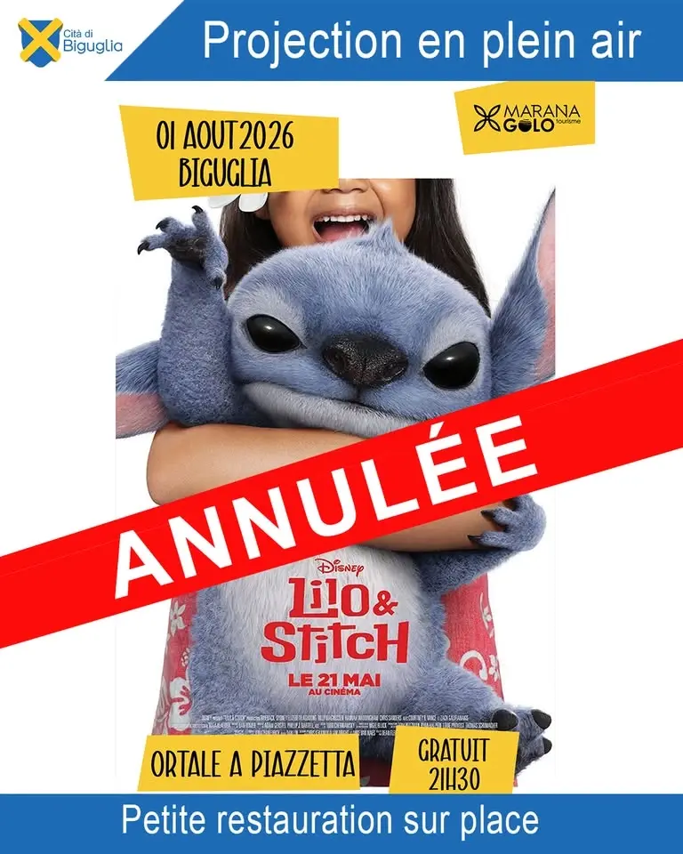ANNULEE : Projection en plein air : Lilo & Stitch