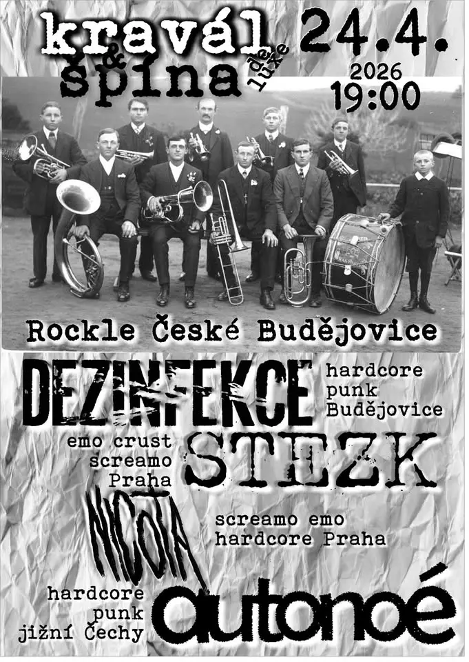 Dezinfekce + Nicota + Stezk + Autonoé v Rockli
