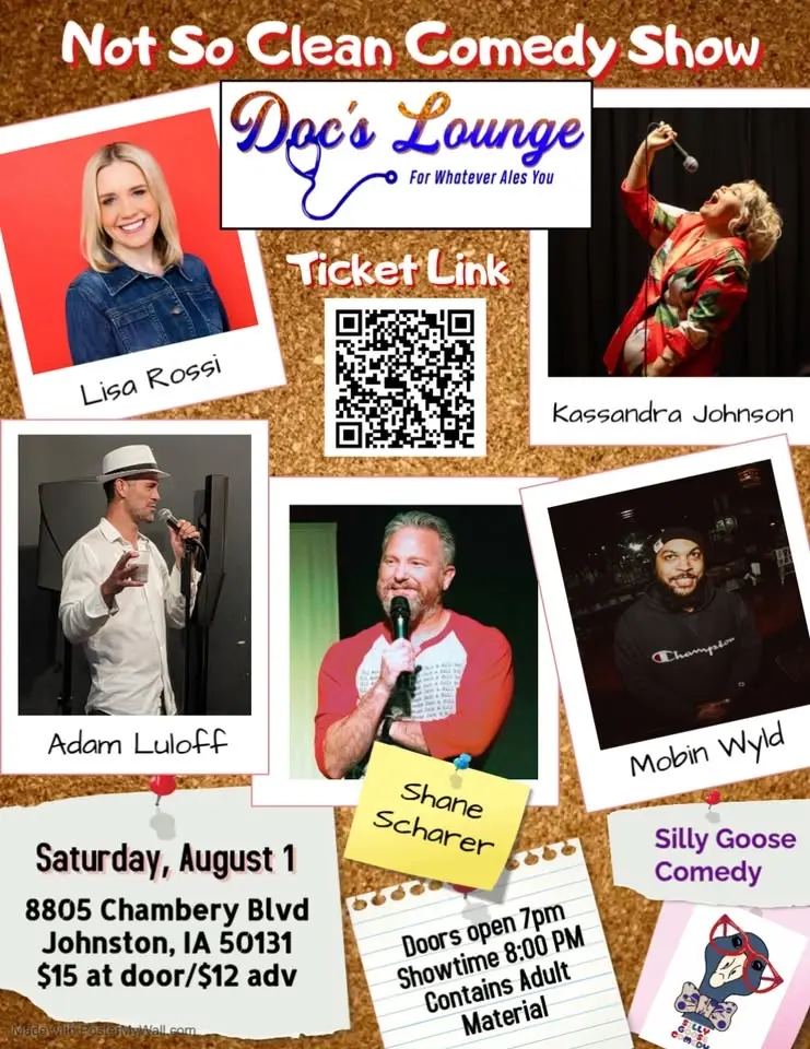 Not So Clean Comedy Show @ Docs!