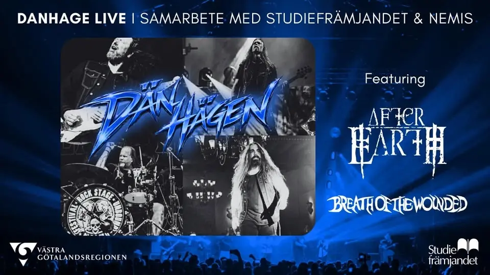 PREMIERE FOR DANHAGEN LIVE. ON STAGE, DÄN HÄGEN, AFTER EARTH, BREATH OF THE WOUNDED.
