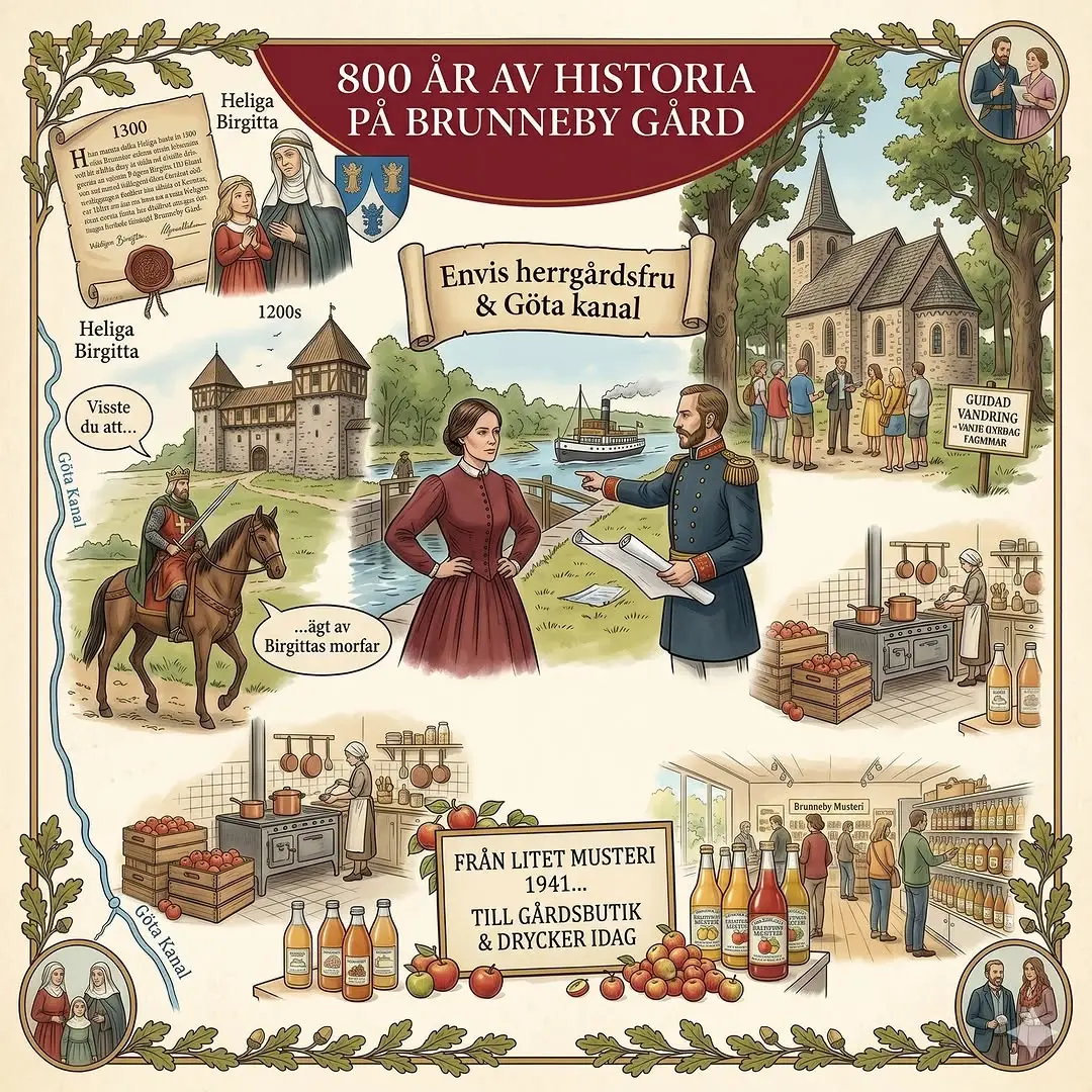 Guidad vandring – 800 år av historia på Brunneby Gård