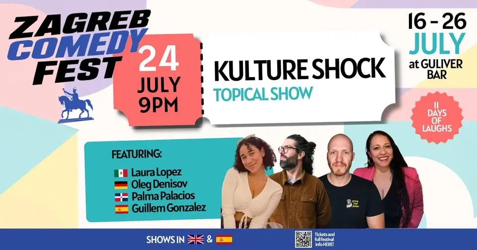 Zagreb Comedy Fest: Kulture Shock – topical stand-up show