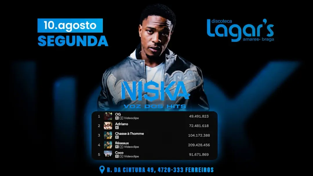 Niska | 10ago26 | Lagars Discoteca