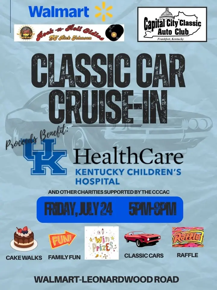 Classic Car Cruise benefitting UK Children's Hospital