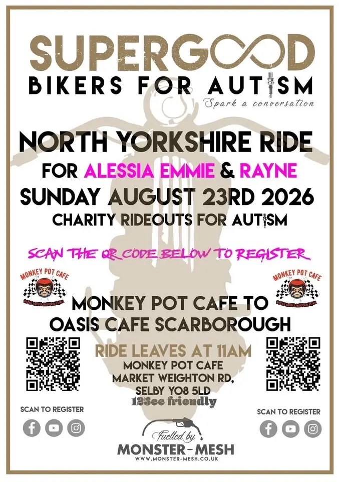 Super Good Bikers For Autism - Ride for Alessia Emmie & Rayne